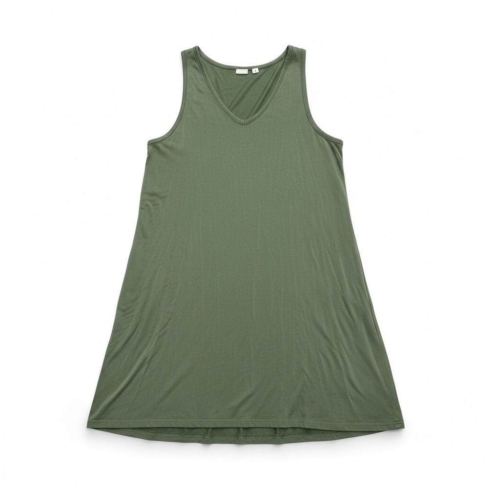 Gap Women’s Tank Swing Dress, Size Medium, Green, Knee Length